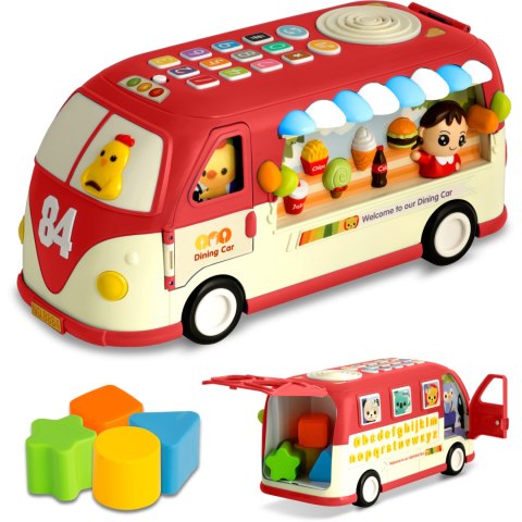 Zabawka edukacyjna Autobus RK-741 Ricokids czerwony Ricokids