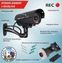 Atrapa kamery tubowej, diody IR LED, srebrna, IR9000S CE