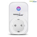 Zdalnie sterowane gniazdko WiFi Android iOS Alexa Google Home timer GreenBlue GB155G max 2000W 8 programów GreenBlue