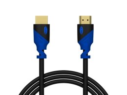 92-638# Przyłącze hdmi-hdmi blue proste 3m 4k Blow