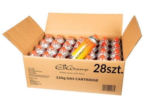 53-178# Gaz uniwersalny elico camp 220g (28szt) 393ml kartusz Blow