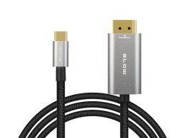 92-687# Przyłącze display port - usb-c 2m plecionka Blow