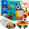 Układanka drewniana- puzzle Kruzzel 22426 KRUZZEL
