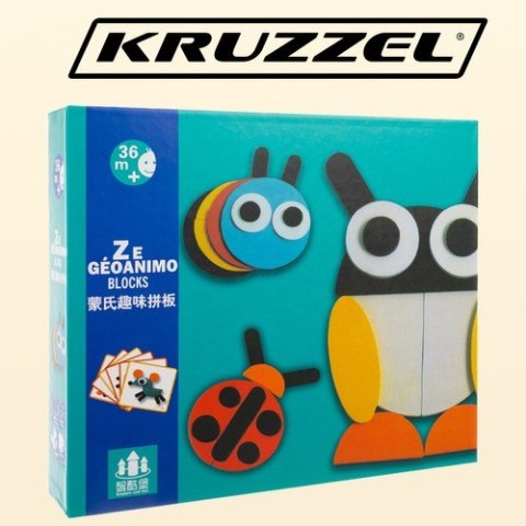 Układanka drewniana- puzzle Kruzzel 22426 KRUZZEL Układanka drewniana- puzzle Kruzzel 22426 KRUZZEL