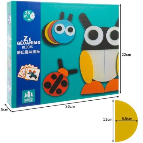 Układanka drewniana- puzzle Kruzzel 22426 KRUZZEL Układanka drewniana- puzzle Kruzzel 22426 KRUZZEL