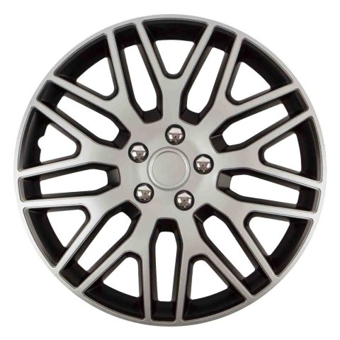 Kołpak dakar nc 16" silver&black ze śrubami chrom VERSACO