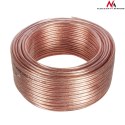 Kabel Maclean, Głośnikowy, Transparent PVC, 2*1.5mm2 / 48*0.20CCA 3,5*7,0mm, 50m, MCTV-511 Maclean