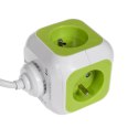 MagicCube poczwórne gniazdko prądowe GreenBlue, 2 wejścia USB, 1,4m, GB118 GreenBlue