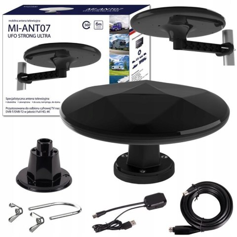 Antena mistral mi-ant07 ufo strong ultra czarna NVOX