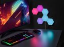 Sześciokątne lampy RGB Tracer Ambience - Smart Hexagon TRACER