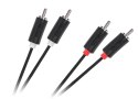 Kabel 2RCA-2RCA 1m Cabletech standard Cabletech