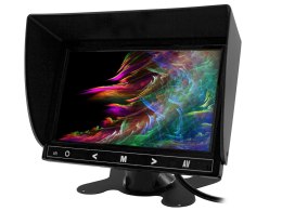 Monitor samochodowy lub wolnostojący LCD 7cali cali HD AV z obsługa do 2 kamer 4PIN 12V... (NVOX NVOX