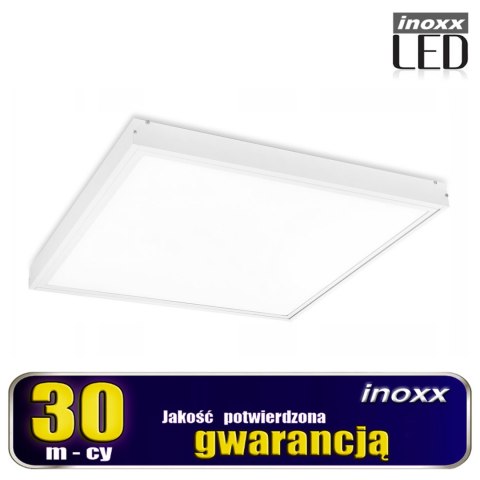 Panel led 60x60 36w lampa sufitowa kaseton 6000k zimny + ramka natynkowa NVOX