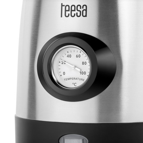Czajnik elektryczny z wskaźnikiem temperatury wody, TEESA, stal nierdzewna, 2200W, 1,7L Teesa Czajnik elektryczny z wskaźnikiem temperatury wody, TEESA, stal nierdzewna, 2200W, 1,7L Teesa