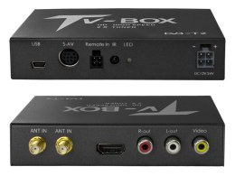 Samochodowy tuner telewizji cyfrowej dvbt/t2 hevc/h.265 usb hdmi av NVOX