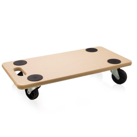 Wózek transportowy do 200kg płyta mdf 58x28,5cm do przewożenia na kółkach BITUXX®