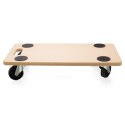 Wózek transportowy do 200kg płyta mdf 58x28,5cm do przewożenia na kółkach BITUXX®