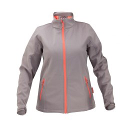 Kurtka softshell szaro-pom., damska, 