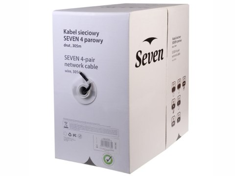 Kabel sieciowy SEVEN UTP cat.5 Solid Outodoor/Gel 305m SEVEN CONNECT LINE Kabel sieciowy SEVEN UTP cat.5 Solid Outodoor/Gel 305m SEVEN CONNECT LINE