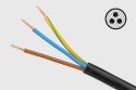 Listwa sieciowa Rebel 6 gniazd typu niemieckiego, kabel 3m (3x1,5) Rebel