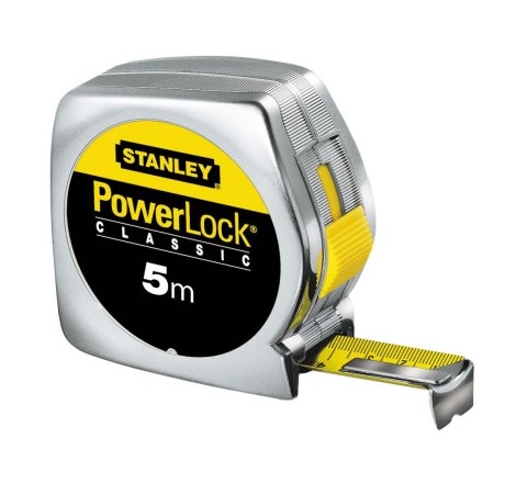 Miara stalowa powerlock 3m/12,7mm obudowa chromowana [k] Stanley