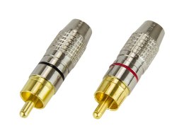 3775# Wtyk rca silver-złocony professional Blow