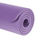 Mata gimnastyczna do ćwiczeń joga, pilates, fitness, 183x61cm, grubość 1.5cm, materiał NBR, fioletowa, REBEL ACTIVE Rebel