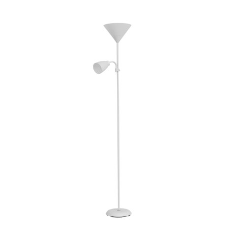 Lampa stojąca podłogowa URLAR, 175 cm, max 25W E27, max 25W E14, biała Orno