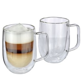 Szklanki do latte macchiato, 2 szt., szkło borokrzemowe, 0,3 l, śred. 8,5 x 12 cm Cilio