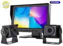 Monitor samochodowy lcd 9cali ahd 4pin z funkcją rejestratora 12v 24v oraz 2 kamery ahd NVOX