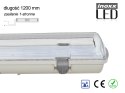 1x oprawa hermetyczna lampa led ip65 1 stronna + 2x świetlówka led 120cm 18w t8 4000k 1-stronna neutralna