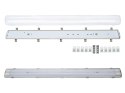 1x oprawa hermetyczna lampa led ip65 1 stronna + 2x świetlówka led 120cm 18w t8 4000k 1-stronna neutralna