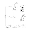 Uchwyt do ściany/sufity do projektora Cabletech