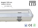 Zestaw: 2x oprawa hermetyczna lampa led ip65 + 4x świetlówka led 120cm 18w t8 4000k g13 neutralna NVOX