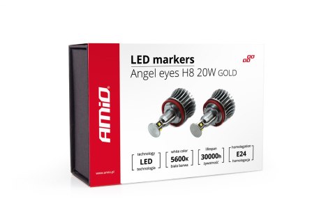 Led marker h8 20w gold AMiO