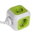 MagicCube poczwórne gniazdko prądowe, 2 wejścia usb 1,4m GreenBlue GB118G wersja niemiecka GreenBlue