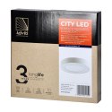 CITY LED 18W, oprawa downlight, natynkowa, okrągła, 1600lm, 4000K, biała, wbudowany zasilacz LED Orno