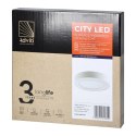 CITY LED 24W, oprawa downlight, natynkowa, okrągła, 2000lm, 4000K, biała, wbudowany zasilacz LED Orno