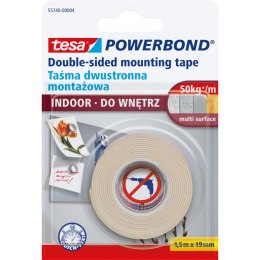 Taśma montażowa powerbond do wnętrz 1,5m:19mm (do 4.2kg na 10cm) Tesa