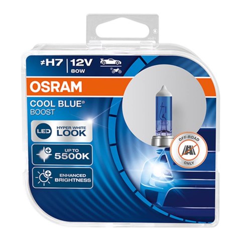 Żarówka halogenowa osram h7 12v 80w px26d cool blue boost 5500k/ 2 szt. Osram