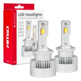 Żarówki żarniki led d2s d2r d4s d4r x allinone canbus 6000k amio-03670 AMiO