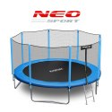 Trampolina ogrodowa 12ft/374cm z siatką zewnętrzną i drabinką Neo-Sport Neo-Sport