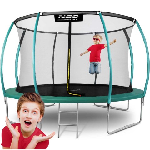 Trampolina ogrodowa profilowana 12ft/374cm z siatką wewnętrzną Neo-Sport Neo-Sport