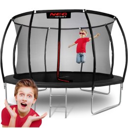 Trampolina ogrodowa profilowana 12ft/374cm z siatką wewnętrzną Neo-Sport Neo-Sport