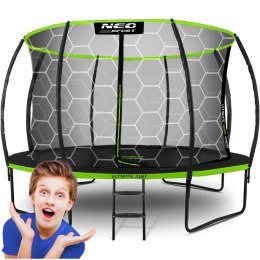 Trampolina ogrodowa profilowana 12ft/374cm z siatką wewnętrzną Neo-Sport Neo-Sport