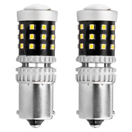 Żarówki led canbus 2016 39smd 1156 ba15s p21w r10w r5w white 12v 24v amio-02799 AMiO