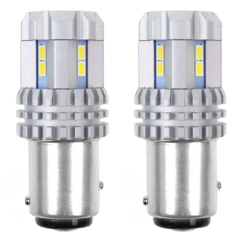 Żarówki led canbus 3020 22smd ultrabright 1157 bay15d p21/5w white 12v 24v amio-02450 AMiO