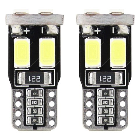 Żarówki led canbus 6smd 5730 t10 w5w white amio-01622 AMiO