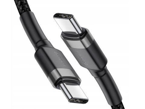 BASEUS Kabel USB-C do USB-C PD Cafule PD 2.0, QC 3.0, 60W, 2m (CATKLF-HG1) Czarno-szary Baseus BASEUS Kabel USB-C do USB-C PD Cafule PD 2.0, QC 3.0, 60W, 2m (CATKLF-HG1) Czarno-szary Baseus