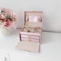 Szkatułka/ kuferek na biżuterię - różowy BEAUTYLUSHH